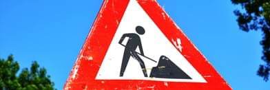 Verkeersbord werkzaamheden