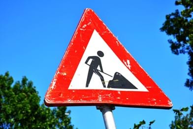 Verkeersbord werkzaamheden
